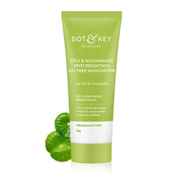 Dot & Key Cica   Niacinamide Oil Free Moisturizer For Acne Prone Skin Oil Free & Lightweight Fades Dark Spots & Blemishes, Soothes Redness Acne Cream For Oily Acne Prone & Sensitive Skin 50 Gm