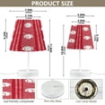 thumbnail image 2 of Ryvnso LED Bedside Table Lamp Baseballs on Red Bedroom Desk Lamps Nightstand Lampshade M, 2 of 7