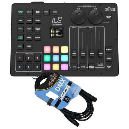Clutch Chauvet DJ ILS Command Lighting Controller, DMX Cable Bundle