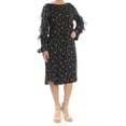 thumbnail image 4 of Ralph Lauren Womens Floral Ruffled Dress, Black, 6, 4 of 5