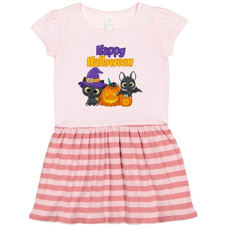 

Inktastic Happy Halloween Black Cat Gift Toddler Girl Dress