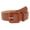 Brown, variant on Women Ladies Candy Color Square Buckle Faux Leather Waist Dress Belt Waistband