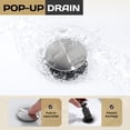thumbnail image 6 of WOWOW 8 in. Widespread Double Handle Bathroom Faucet in Brushed Nickel, 6 of 9