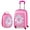 Multicolor, variant on Costway 2PC Kids Carry On Luggage Set 12'' Backpack and 16'' Rolling Suitcase for Travel