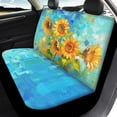 thumbnail image 4 of Uourmeti Sunflower Seat Protection Cover Easy to Install Car Seat Cover Sets Air Breath Anti-Slip Car Seat Covers Full Set Fit for most Cars Truck, 4 of 10