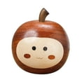 thumbnail image 2 of Adorno de manzana pequeña, estante de tallado artístico, estatua de madera tallada a mano de imitación de fruta para fotografía, Navidad e, 2 of 9