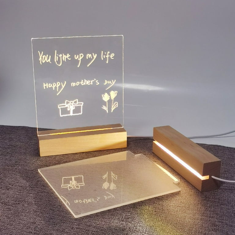 Acrylic Dry Erase Board With Night Light Kmart Up For Desk, Office
