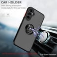 thumbnail image 2 of [PST] Samsung Galaxy A35 5G Ring Case, Anti-Drop Rubberized Hybrid Magnetic Kickstand Case with Ring Stand, 2 of 5
