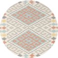 thumbnail image 1 of Ahgly Company Machine Washable Indoor Round Contemporary Tan Brown Area Rugs, 3' Round, 1 of 7