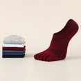 thumbnail image 3 of PENGXIANG Orthopedic Compression Socks Mens Toe Socks Ultra Low Cut Liner with Gel Tab Breathable, 3 of 10