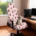 thumbnail image 3 of Xixirimido Office Computer Game Chair Covers Stretchy Polyester Armchair Slipcovers for Reclining Racing Gaming Chair with Armrest Covers, Dachshunds Strawberry Pink, 3 of 8