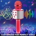 thumbnail image 5 of Bluetooth Wireless Karaoke Microphone for Kids, Hottest Birthday Presents Toys for 9 10 11 12 Years Old Boys Girl (Rose Gold), 5 of 7