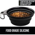 thumbnail image 5 of Premium Collapsible Dog Bowls and Carabiner, Silicone Portable Feeding Dish, Easy Carry Foldable Pet Bowl, Walking Dogs, Hiking, Camping （Random color）, 5 of 7
