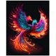 thumbnail image 1 of New Arrival Diamond Embroidery Flame Phoenix 5D Diy Diamond Painting Mythological Animal Square Round Mosaic Cross Stitch EE3224square 60X80cm Gao Jinjia LED, 1 of 2