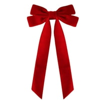 10 Inch Pre-made Red Christmas Tree Bow, Red Velvet Ribbon Bow, Christmas Tree Decoration Bow, Pre-made Bow, Souvenir Gift Bow