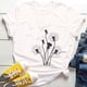 thumbnail image 1 of Pntutb, nueva camiseta para mujer, camisetas de manga corta a la moda con flores florales grandes para mujer, top Pntutb Pntutb-2133, 1 of 5