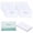 20pc,Style 2, variant on Round Cotton Pad Storage Jar, Clear Lid Cosmetic Organizer with Small Tweezers for Cotton Balls, Compact Bathroom Vanity Container for Daily Care Supplies