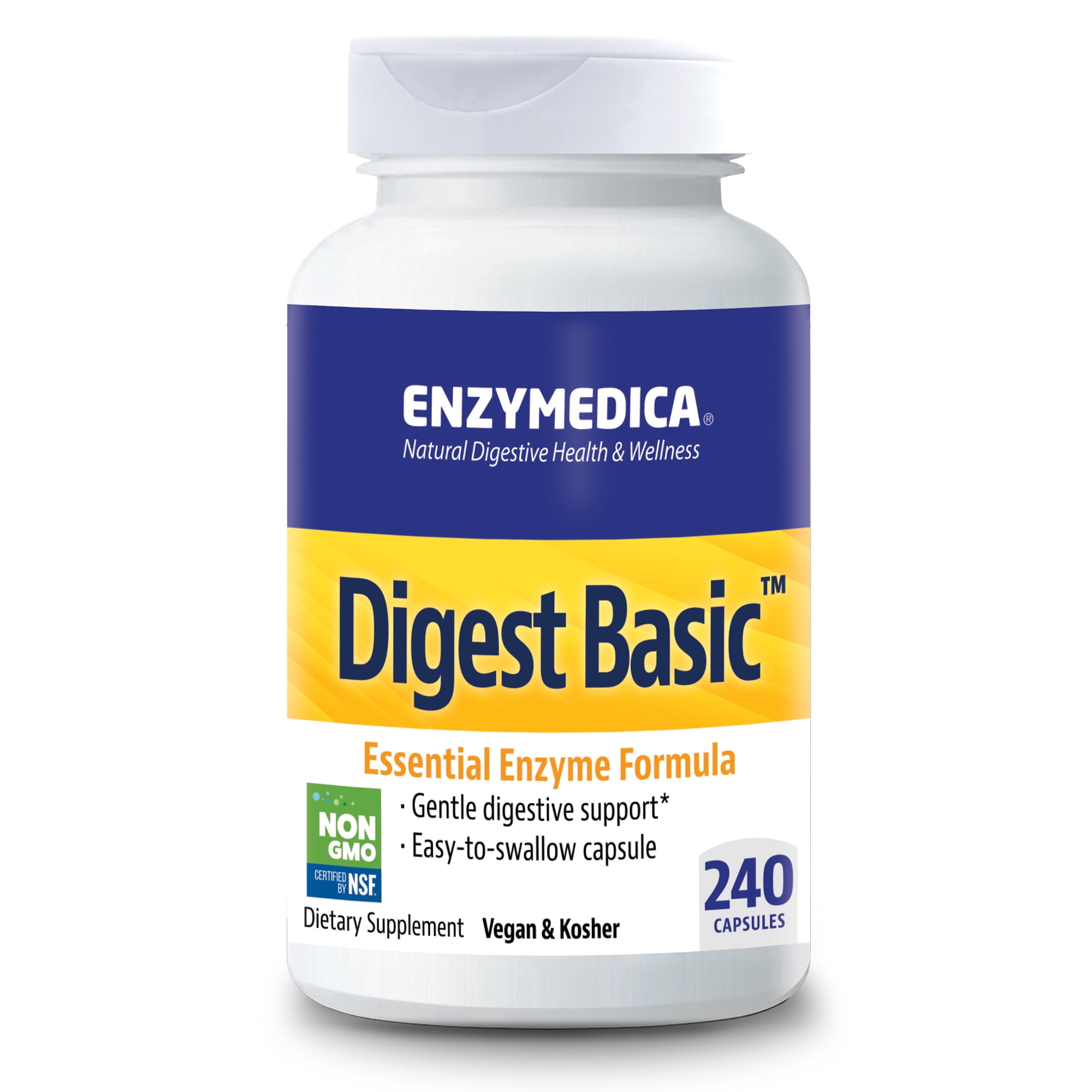Enzymedica, Digest Basic, 240 Capsules, Dietary Supplement to Support