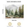 thumbnail image 2 of Nawypu  Framed Canvas Print Wall Art Woodland Nursery Decor Watercolor Mountain Range and Pine Trees Nature Wilderness Modern Rustic Scenic for Living Room, Bedroom, Office Natural, 2 of 5