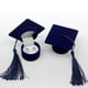 thumbnail image 5 of Creativo sombrero de graduación en forma de anillo organizador caja de regalo materiales seleccionados decoración de fiesta tamaño 6 cm x 6 cm x 4 cm Azul oscuro Yinane Vitrina de joyería, 5 of 7