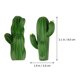 thumbnail image 3 of 2pcs Cactus ganchos en forma de ganchos decorativos creativos ganchos de pared sin clavo (verde), 3 of 8