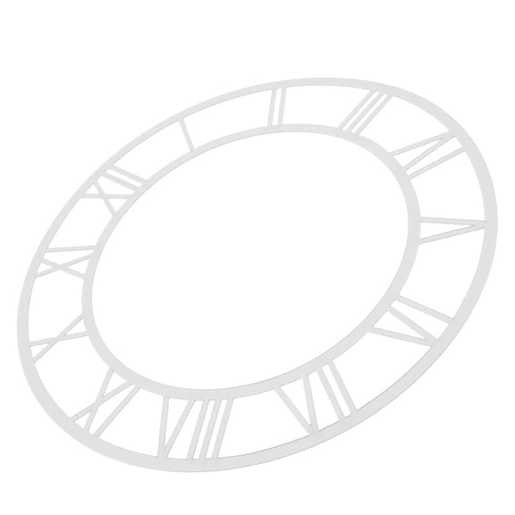 Clispeed Round Acrylic Wall Clock Roman Numerals Elegant Minimalist Design