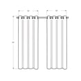 thumbnail image 5 of Curtain Panel 54"W X 95"L Grommet Bedroom Kitchen Thermal Insulation Grey, 5 of 6