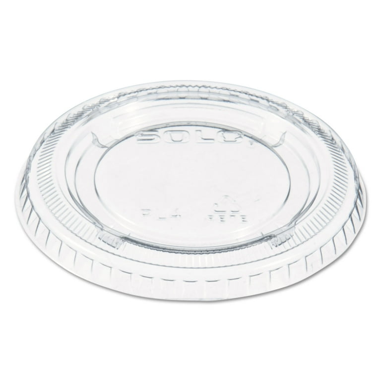 Portion/Souffle Cup Lids, Fits 3.25 oz to 9 oz Cups, Clear, 125/Pack, 20 Packs/Carton Portion/Souffle Cup Lids, Fits 3.25 oz to 9 oz Cups, Clear, 125/Pack, 20 Packs/Carton