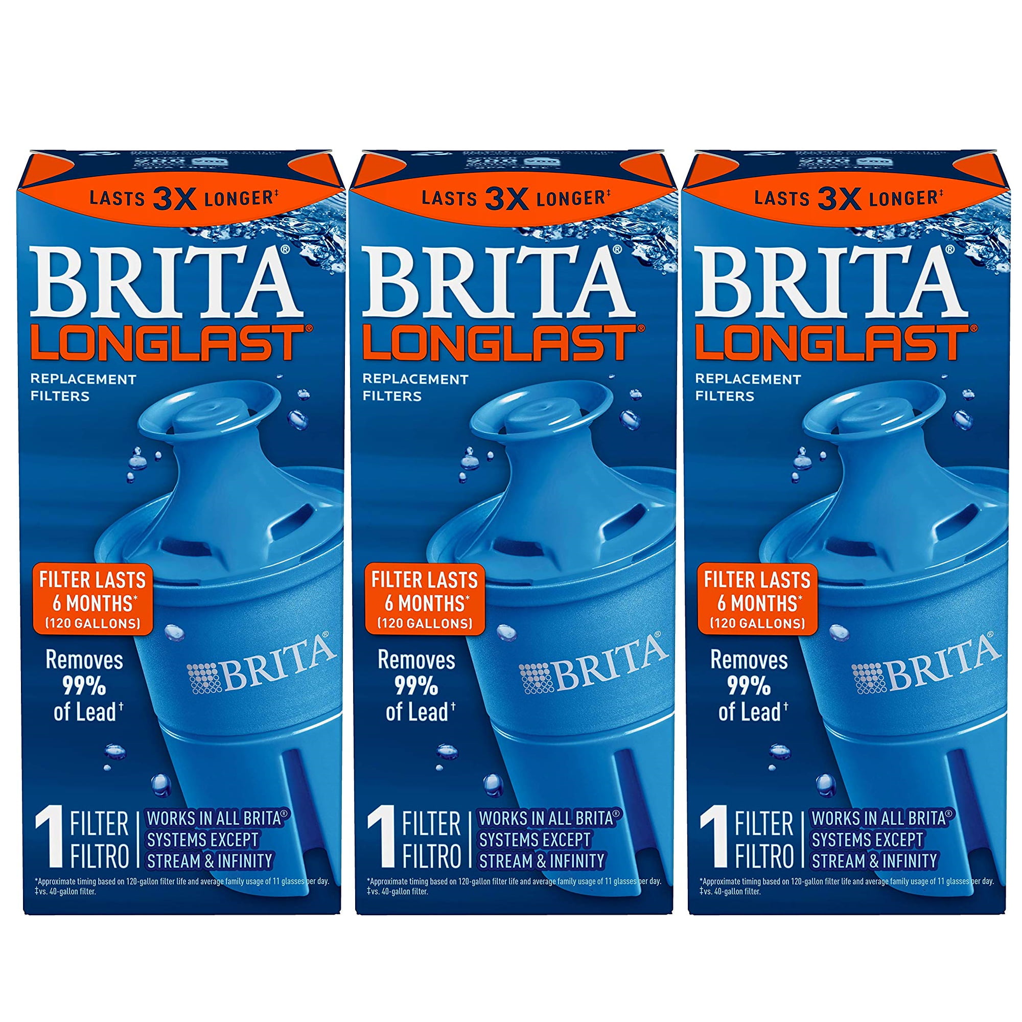 Brita Longlast 6 mois bleu REMPLACEMENT PICHET Filtre ID11-100 New & Sealed * 