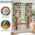 thumbnail image 3 of Yayeee Window Curtains Light Filtering 63"x52" Grommet Panel Pair Home Living Room Decor, Vibrant Oranges, 3 of 7