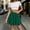 Green, variant on Womens Summer Mini A-Line Flare Skirts Flowy Wrap Y2K Stretch Elastic High Waist Wine Skirts for Women S