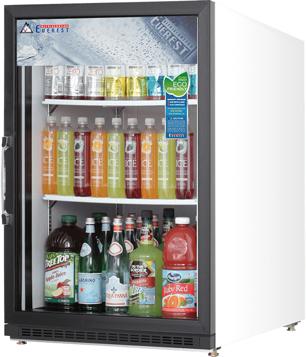 Everest Refrigeration EMGR5 Countertop Merchandising Refrigerator 1 Glass Door, 115v, NSF - 5 cu. ft.