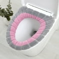 thumbnail image 1 of Winter Toilet Seat Cushion - Thick & Soft Knitted Cover for Cold Weather, Washable & Easy Install for All Toilets, 1 of 3