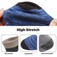 thumbnail image 5 of Women 5 Pairs Crew Socks Moisture Wicking Cotton Solid Socks Running Athletic Socks, 5 of 5