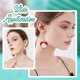 thumbnail image 5 of 1 caja de 100 piezas de accesorios para aretes con forma de bola, de acero inoxidable y oro rosa, con aro y 100 tuercas de plástico., 5 of 9