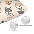 thumbnail image 3 of Balery Shiba Head Face Funda de Cojín Estampada, Regalos para Mujeres, Regalos de Amor para Ella, Regalos para Novia o Esposa, Funda de Almohada-14"x20", 3 of 6