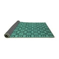 thumbnail image 2 of Ahgly Company Indoor Rectangle Oriental Turquoise Blue Industrial Area Rugs, 3' x 5', 2 of 4