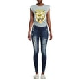 thumbnail image 2 of Harmony & Havoc Women's Contour and Lift High Rise Skinny Jeans, 2 of 5