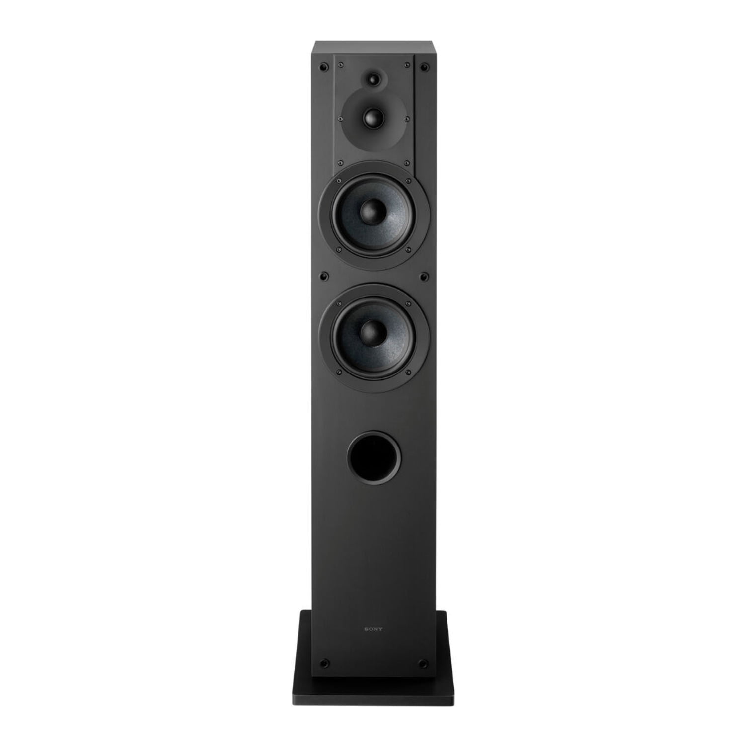 Sony 3-Way 3-Driver Hi-Res Audio Bookshelf Speakers (Pair) with 3-Way Floorstanding Single Speaker System (Pair) Bundle