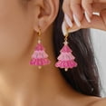 thumbnail image 4 of HPINK-T Lightweight Christmas Tree Dangle Earrings Xmas Earrings for Women Gift, 4 of 7