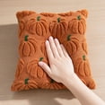 thumbnail image 4 of Tdxkok Halloween Flannel Embroidered Cushion Cover B Stitched Throw Pillow Case Fall Festival Decor Sleeve Cozy Sofa Couch Decor Pillow Protector, 4 of 6