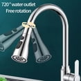 thumbnail image 4 of HOARBOEG Faucet Booster Head Extension Extender Household Tap Water Shower Water Saving Rotatable Filter Nozzle-3 Water Dispensing Modes- Tap Extender, 4 of 8