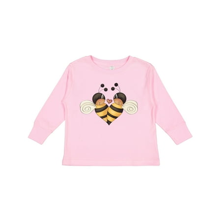 

Inktastic Valentine s Day Bumble Bees Gift Toddler Boy Girl Long Sleeve T-Shirt