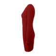 thumbnail image 4 of Fankiway Robe d'Hiver pour Femmes Couleur Unie Tricotée Manches Longues Mi-Longues Demi-Fermeture à Glissière Col en V Robes pour Femmes Grande Taille Liquidation Robes d'Été pour Femmes Manches Courtes, 4 of 5