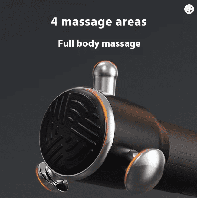 Professional Grade Deep Tissue Massage Gun - 3 Speed Percussion Therapy Device with 4 Interchangeable Heads, Type-C Charging, for Muscle Recovery & Pain Relief