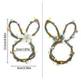 thumbnail image 3 of TIELUTT Easter Napkin Rings Handmade Wooden Easter Bunny Rabbit Napkin Rings Spring Floral Rattan Vise 5 1/2 Replacement Steel Clamps Set Variety Clamp Frame Welding Clamps 18 Clamps for Installing C, 3 of 4