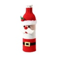 thumbnail image 3 of Xihbxyly Solo Productos Fabricados En Estados Unidos Juego de Botellas de Vino de Navidad, Muñeco Anciano de Tela Tejida, Juego de Champán, Accesorios de Escritorio para Disfraces, 3 of 7