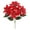 Red,Silver, variant on Red Velvet Poinsettia Flowers Artificial Christmas Decor Bouquet- Poinsettia Stems for Holiday Table Centerpiece Decorations,Tree,Porch,Patio,Indoor Outdoor Party Home Decor(13in,Red,Silver)