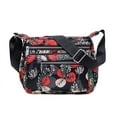 thumbnail image 1 of Fiudx Bolso Étnico Estampado, Bandolera de Nailon de Moda, Bandolera de Gran Capacidad, Estilo Casual, Diseño Versátil, Ideal para Regalar a Mujer, Uso Diario, 21 X 27 X 10 Cm, 1 of 2