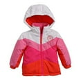 thumbnail image 2 of Rothschild Infant & Toddler Girls Pink Coat Puffer Ski Jacket Fleece Lining, 2 of 2